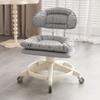 Taburete pequeño universal con ruedas y polea, taburete bajo para el hogar, cambiador de zapatos, respaldo para niños, taburete redondo para sala de estar, banco suave.