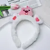 Faixa de Cabelo Fofa Estilo Coreano com Cabeça de Urso Desenho Animado para Lavar o Rosto e Prender o Cabelo, Faixa de Cabelo Super Fofa Estilo Novo para Mulheres, Adereço de Cabelo Fofo