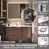 Fábrica directa de gabinetes de baño Yida Zhejiang color nogal oscuro gabinete para lavabo de baño al por mayor