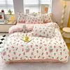 Juego de Ropa de Cama de Cuatro Piezas 2026 Estilo Nuevo Sábana, Funda de Colcha, Funda de Edredón, Universal para Todas las Estaciones, Juego de Tres Piezas para Dormitorio Estudiantil 4