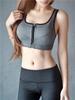 Sutiã Esportivo com Zíper Sem Aro Push-Up Yoga Dormir Plástico Bolha Corrida Lingerie Feminina Sem Costura Beleza Colete Respirável