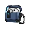 Funda para Auriculares Apple Airpods4/5 Pro2 Estuche con Soporte de Bloqueo Mecánico Airpodspro3 Cubierta Protectora