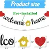Banderines de Letras Doradas Transfronterizos, Guirnaldas de Decoración para Fiestas, Otros Banderines Impresos Planos, Decoraciones de Cumpleaños Como Dibujos, Europa