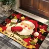 Tapete de Chão de Natal Transfronteiriço Amazon Decoração Tapete para Porta de Entrada de Natal Festival Uso Doméstico Tapete com Absorção de Água Resistente à Sujeira