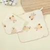 Baberos de Gasa de Algodón Puro Clase A, Baberos Triangulares para Bebé, Toallas Cuadradas Suaves Absorbentes para Recién Nacidos, Toallitas Faciales para Bebé