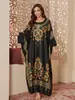 Bata exótica de satén de manga larga para casa, talla única, vestido largo estampado de cuello redondo, ropa de dormir para mujer, corte holgado con bajo ancho