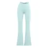 Calça de Yoga Fitness com Caimento 2025 Verão Slim Fit Design de Cintura Vazada Roupa Externa Calça Afunilada Estendida Emagrecedora