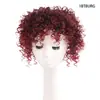 Bloque de reedición de peluca europea y americana cabeza explosiva femenina cabello corto rizado negro africano cobertura de cabeza línea de cabello bloque de reedición de peluca