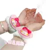Lindas Muñequeras de Cara de Dibujos Animados, Puños Absorbentes e Impermeables, Cintas para el Cabello de Felpa, Accesorios de Moda para Viajeros al Trabajo al por Mayor