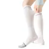 Calcetines de pantorrilla de tenis profesionales extra largos para mujer, absorbentes de sudor, transpirables, alta elasticidad, ajuste ceñido, antideslizantes, tubo largo