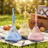 Dongzhixing 50g Portátil Triangular con Cordón Protector Solar Botella Doble Capa Plástico Cosméticos Material de Empaque para Viaje