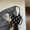 Bolso de Axila de Lunares Estilo Francés para Mujer 2026 Bolso de Mano de Nicho de Moda Bolso de Hombro Cruzado Simple y Elegante para el Uso Diario