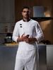 Uniformes de Chef, Uniformes de Hotel para Hombres y Mujeres, Catering Otoño e Invierno de Manga Larga para Chefs, Transpirables, Gama Alta, Cocina de Gama Alta