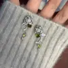 Aretes Minimalistas de Pez Dorado con Gradiente Azul Dorado Cada Año, Únicos de Nicho, Amor y Espacio Profundo, Aretes Periféricos Qi Yu