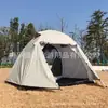 Tenda de camping durável para 2 pessoas de origem transfronteiriça, barraca mochila dupla, barraca de quatro estações de dupla camada, barraca de camping