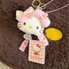 Auténtico Nuevo Colgante Decorativo para Bolso Hello Kitty Adorno para Espejo Retrovisor de Coche Llavero Colgante para Coche Encanto para Bolso