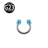 Titanio G23 Shambhala bola completa de diamantes sobre cerrado aro para labio tabique nasal C Barra joyería para piercing corporal fábrica en stock venta al por mayor
