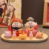 Enfeites do Deus da Riqueza para Atrair Prosperidade, Decorações para Mesa de Escritório e Mesa Doméstica, Artesanato em Resina, Enfeites Criativos para Presente