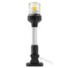 Luz de Mástil Negro de Nylon de 9 Pulgadas para Navegación Marítima, Luz de Señalización para Vela, Luz de Navegación de Popa, Luz de Mástil, Accesorios de Ferretería para Yates