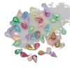 Taladro acrílico de gota de agua de 8*13MM super brillante de fondo afilado color gelatina AB taladro de forma especial accesorios de decoración para pegar en el teléfono móvil DIY