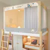 Mosquitero nuevo para estudiantes con malla cifrada no fluorescente, cortina de cama de flocado engrosado para literas de dormitorio, cortina de privacidad en stock