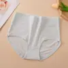 Ropa interior de algodón para mujer cintura color sólido estampado punto calzones primavera y verano nueva ropa interior de cintura fabricantes al por mayor comercio exterior