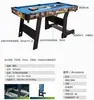 Mesa de Bilhar Dobrável para Uso Doméstico, Estilo Americano e Chinês, Mesa Padrão de Bola 8 Negra, Pode Ser Convertida para Mesa de Ping Pong, Pernas de Ferro, Nivelador Ajustável, para Adultos