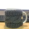 Conjunto de copos térmicos de malha personalizados, conjunto de copos de desenho animado com torção, conjunto de copos de chá de leite com barriga grande, conjunto de copos de Natal, presente fofo de 300ml