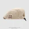 Boina de Pana para Niños Melard al por Mayor Sombrero de Bebé para Exteriores de Otoño Oso Bordado Gorra de Visera para Niños