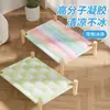 Almohadilla de Hielo para Mascotas, Nido Fresco, Sillón para Gatos, Colchoneta para Dormir para Perros, Tapete Refrescante, Cama para Gatos Fuera del Suelo a Prueba de Humedad, Perrera, Refrigeración de Verano