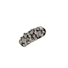 Pinza de Pato Ovalada Brillante con Pedrería, Dulce y Delicada, Pinza para el Cabello Pequeña y Exquisita para Niñas, Pinza Lateral de Flequillo de Alta Gama Estilo Coreano
