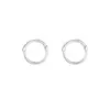 Pendientes de Aro Lisos de Plata de Ley 925 para Mujer, No Necesitas Quitártelos al Dormir, Pendientes de Aro Pequeños de Celebridad de Internet Coreana, Clavos para Cartílago de la Oreja, Aros Redondos