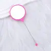 Nuevo Espejo de Mano Portátil Mini de Alta Definición para Bricolaje Espejo de Mano Espejo Pequeño con Cuentas Mango Lindo de Mano Listo para Entrega