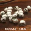Prata S925 Seiko acessórios trefilados feitos à mão pulseira de corda trançada DIY joia pingente de conta atacado tipo de conta redonda