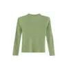 Top de punto amarillo de cuello medio alto para mujer, suéter de otoño e invierno