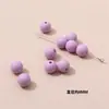 20 contas acrílicas redondas de 8mm em cores de doce para fazer joias DIY feitas à mão, acessórios para brincos, pulseiras, colares