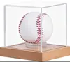 Caixa de acrílico transparente para bola de beisebol, à prova de umidade e poeira, caixa de coleção para bolas de tênis e golfe, caixa de exibição de beisebol