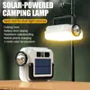 Lâmpada solar de acampamento transfronteiriça com bateria de ultra longa duração, iluminação recarregável para acampamento ao ar livre, lanterna de ambiente para barraca, lâmpada suspensa e portátil