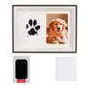 Suporte de exibição de porta-retrato de madeira para lembrancinhas de animais de estimação transfronteiriças, para patas de cachorro e gato, porta-retrato comemorativo de impressão de mãos e pés DIY, atacado