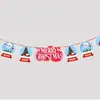 Nuevos Suministros para Decoración Navideña Banderas de Dibujos Animados y Banderas de Colores Escena de Atmósfera Navideña Decoración Banderas de Papel Colgantes Venta al por Mayor