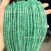 Pieza Herciniana de Ángulo Recto 2*4 Hebilla de Piedra Natural Espaciador de Cristal Cuenta de Ábaco Dongling Verde Junta de Cuenta Dispersa Joyería