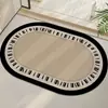 Tapete de Chão Absorvente de Lama de Diatomáceas Secagem Rápida Almofada Macia Banheiro Vaso Sanitário Cozinha Porta Tapete Entrada Tapete Antiderrapante