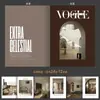 Ins Celebridade da Internet Revista Livro Adereços de Fotografia Fundo de Fotografia de Livro Inglês Cartão de Decoração Suave Capa Europeia e Americana Revista