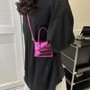Bolsa Pequena Texturizada para Mulheres Primavera e Verão 2025 Nova Moda Mini Bolsa de Mão Ombro Único Transversal Bolsa Pequena Quadrada Feminina