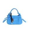 Bolsa transversal de couro fosco retrô bolsa carteiro bolsa nuvem com nó torcido moderno bolsa tote pequena leve bolsa de ombro única casual versátil
