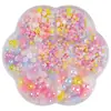 Conjunto de Caixa de Flores de Ameixa Pérola Artificial Semicírculo Ab Colorido Patch para Unha de Base Plana Cor Mista Acessórios de Joia Capa de Celular DIY