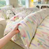 Juego de Cuatro Piezas de Ropa de Cama de Algodón Grueso Estilo Antiguo, Sábana Ajustable 100% Algodón Puro, Funda de Edredón Modelo Nuevo 2026 para Dormitorio, Juego de Tres Piezas de Sábana, Clase A