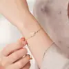 Pulsera de flores de plata esterlina para niñas, nicho de lujo ligero 2023, nueva pulsera, regalo de San Valentín para novia