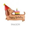 2026 Nuevos Globos de Papel de Aluminio con Forma de Animales de Dibujos Animados, Gatito, Cachorro, Elefante, Q-Cute para Decoración de Festivales y Fiestas de Cumpleaños
