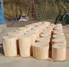 Pilar de tronco Zimu Pilar de madera de pino Pila de madera de pilar pilar de madera maciza pilar de madera redonda pilar de madera para exteriores taburete bajo para el hogar taburete para cambiarse los zapatos